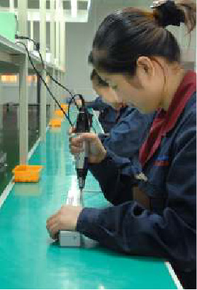 Production management in strict accordance with IS09001 quality system